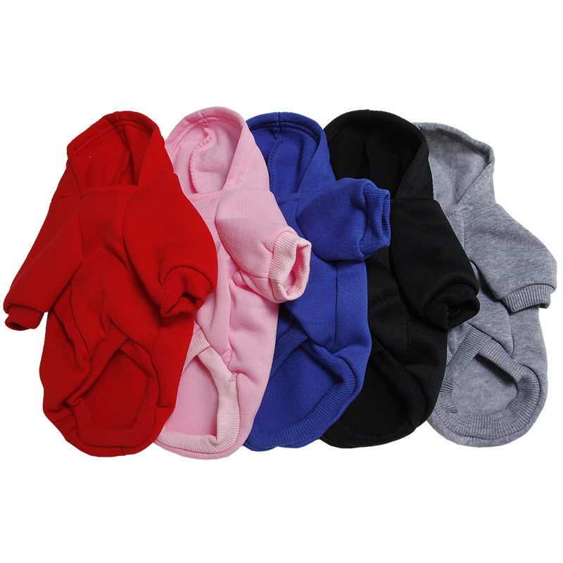 Pet Clothing Puppy Clothes Simple Tide Brand 5 Specifications 5 Color Solid Color