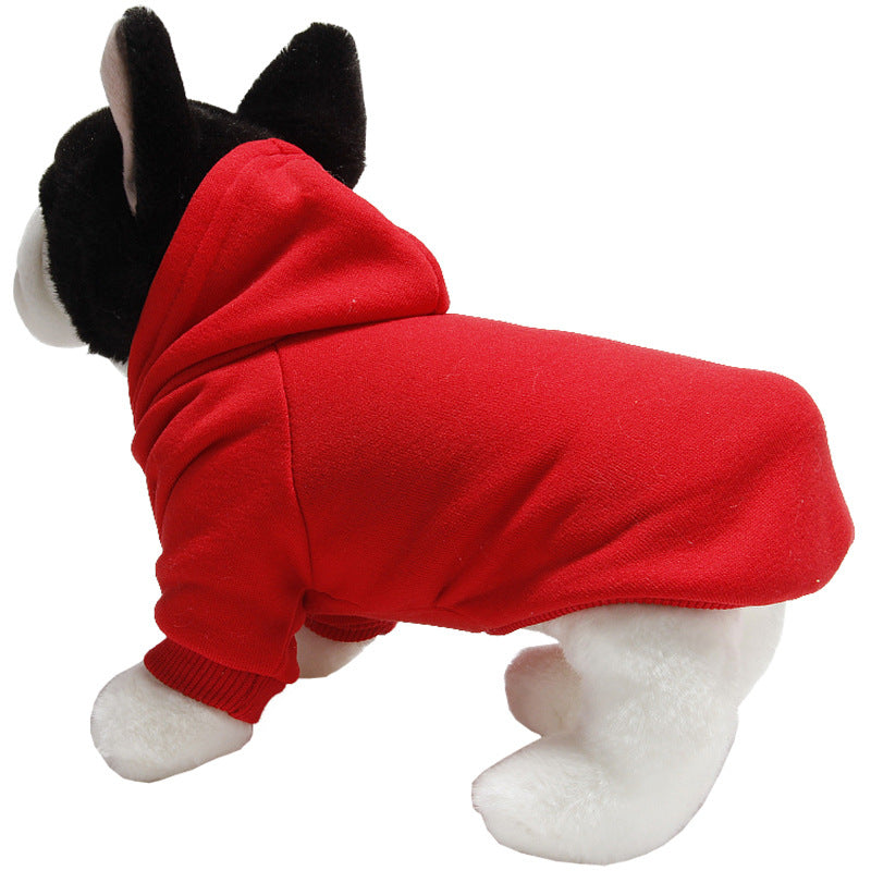 Pet Clothing Puppy Clothes Simple Tide Brand 5 Specifications 5 Color Solid Color