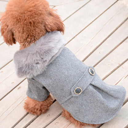 New Pet Supplies Two-legged Clothing Solid Color Dog Autumn And Winter Clothing Tit&#039;s Coat