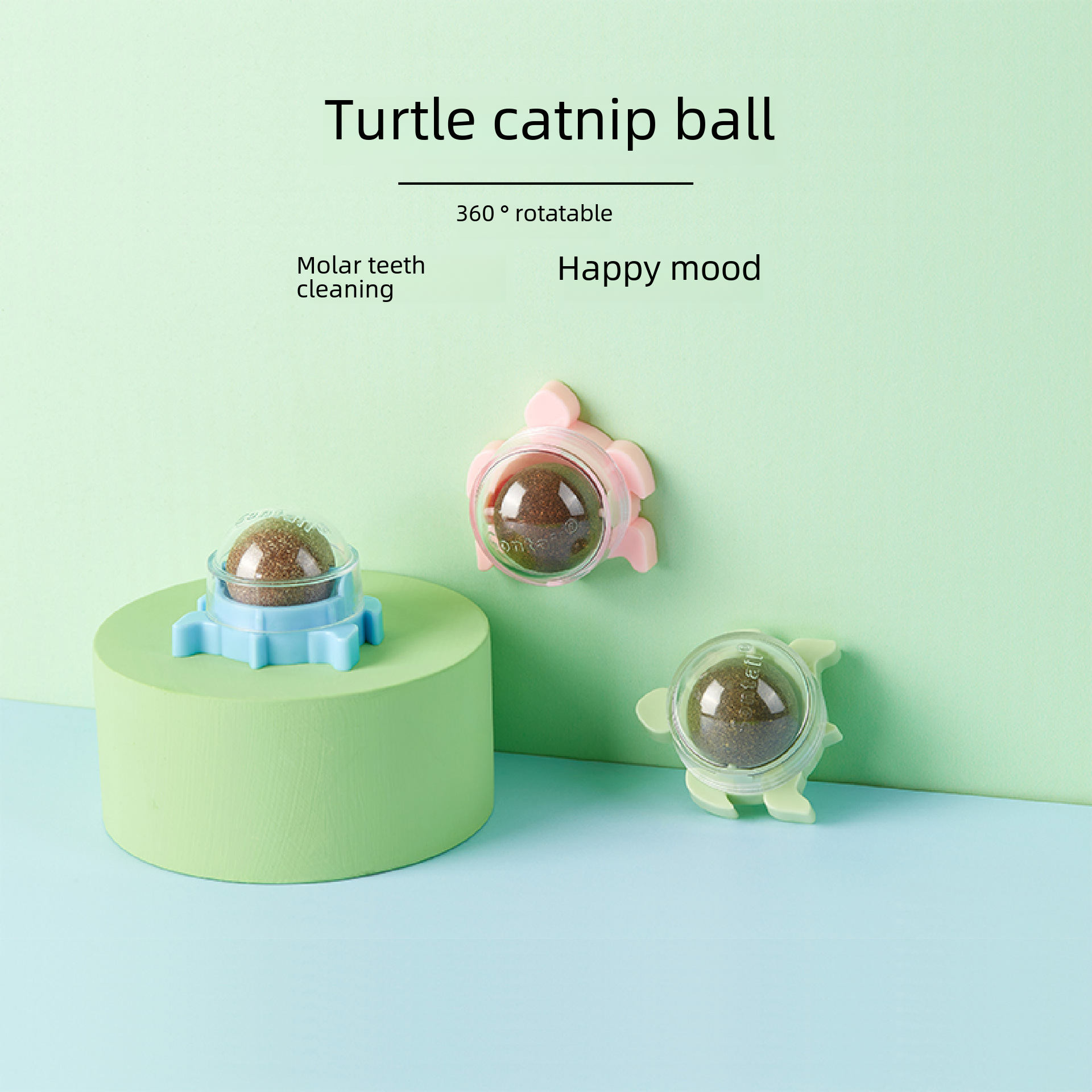 CONTAIL/pet Her Crab Catnip Ball Rotating Ball